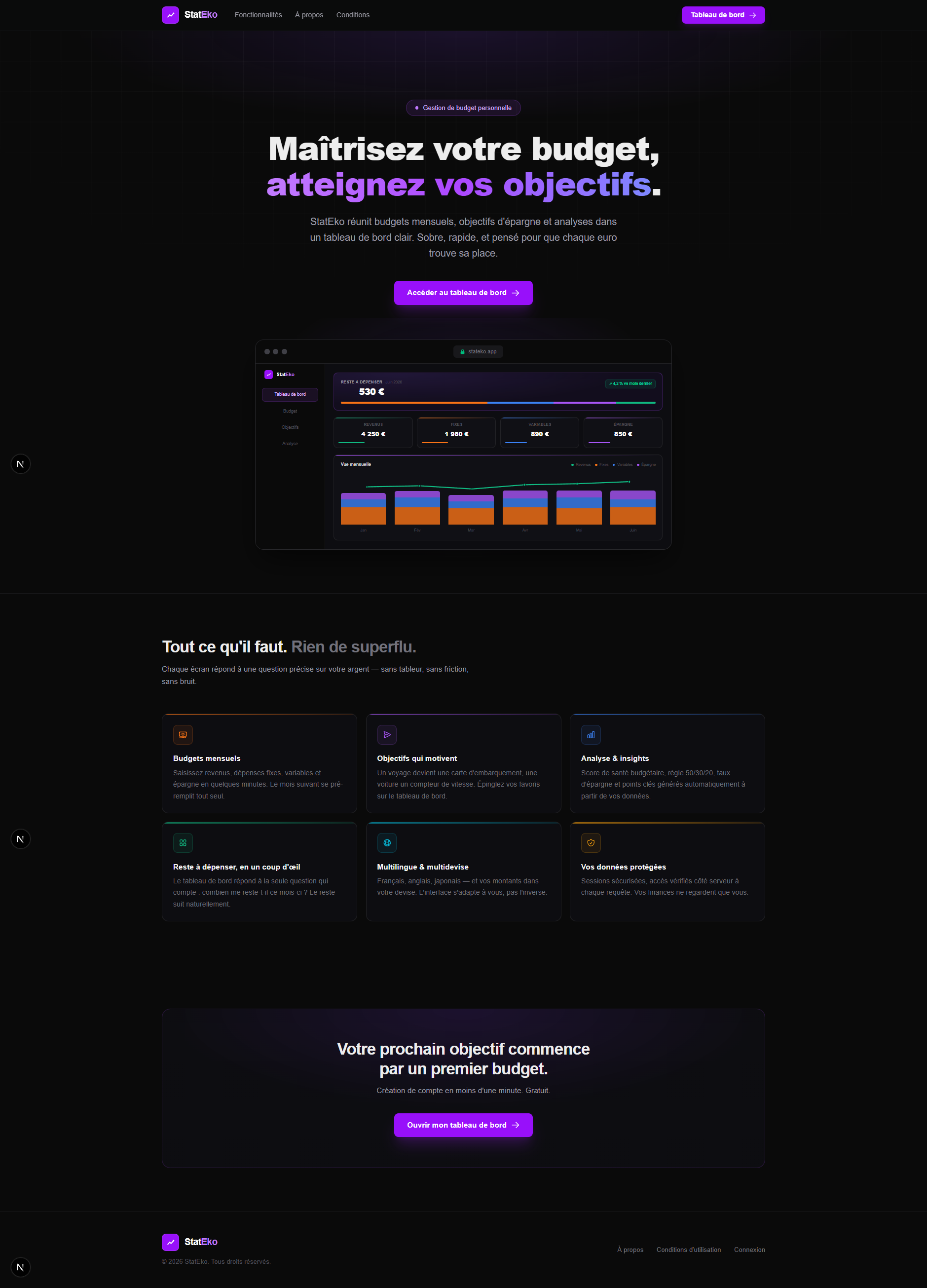 StatEko Landing Page